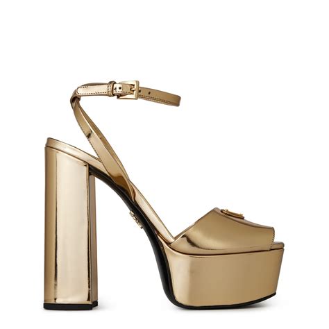 Women's Prada Metallic Heels 